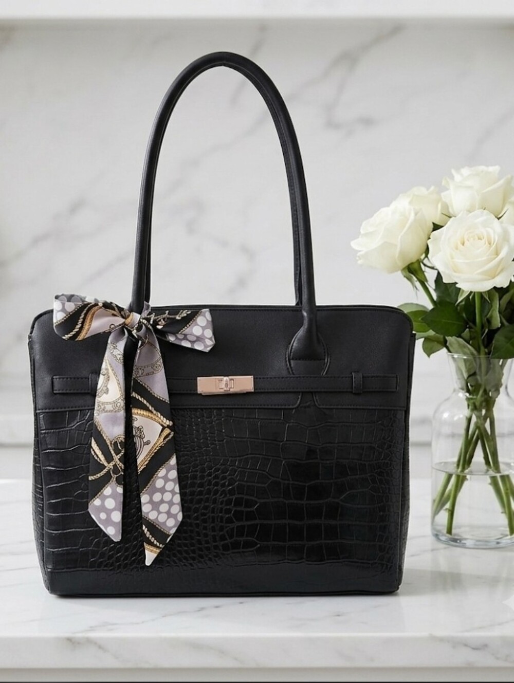 Laptop Bag 16 Inch Crocodile Print